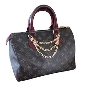 SOLD@FBgroup Speedy 25 dyed in burgundy